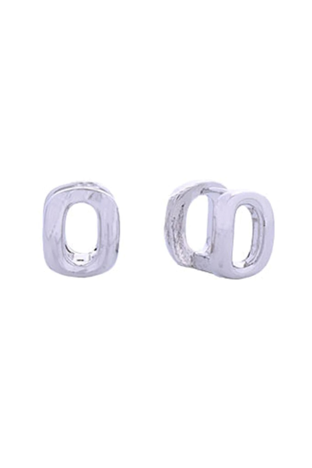 White Gold Elegant double oval huggie earrings crafted in brass with 14K gold or white gold dipping. Measuring 1.5cm in diameter, these lightweight huggies offer a sophisticated, minimalist look perfect for everyday wear or special occasions. Hypoallergenic and lead and nickel compliant, they're designed for sensitive skin. Expertly made in Korea with attention to quality and comfort. The secure huggie design keeps them in place all day while the polished finish catches the light beautifully.
