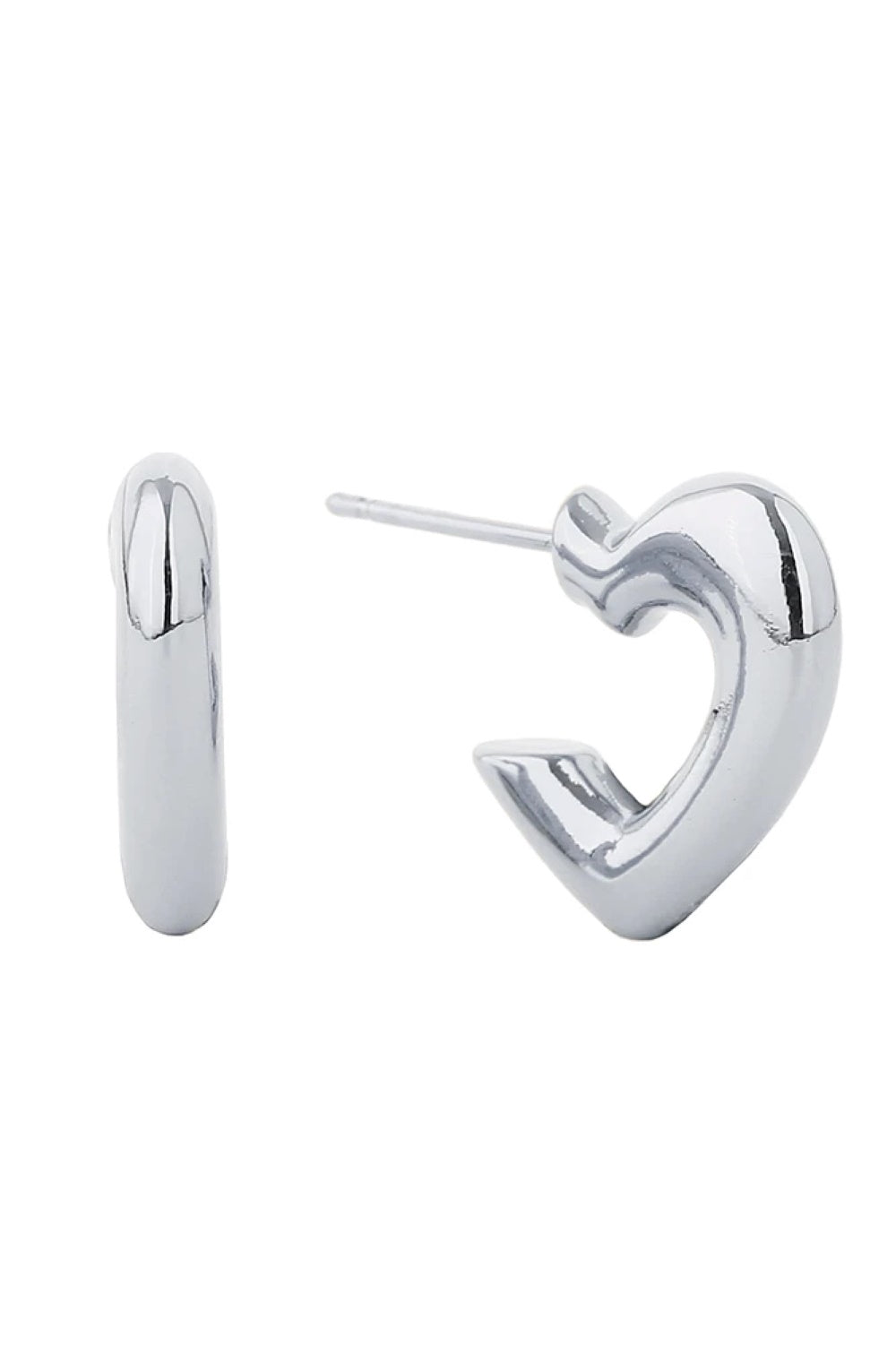 White Gold Elegant 14K gold-dipped post earrings featuring a sleek 1cm diameter design. Crafted from hypoallergenic brass, these studs are perfect for sensitive skin and everyday wear. Lead and nickel compliant for peace of mind. Timeless sophistication in a versatile size.