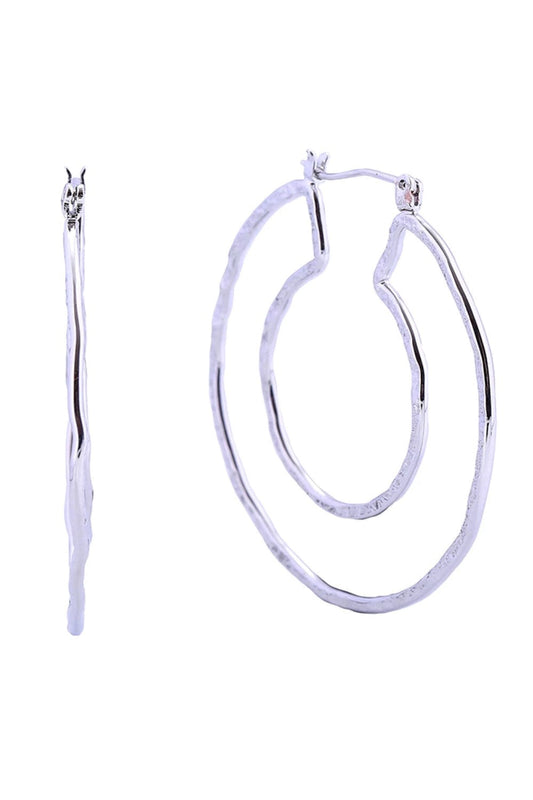 White Gold Elevate your everyday look with these stunning 14K Linear Hoop Pincatch Earrings. Crafted from hypoallergenic brass and dipped in luxurious 14K gold or white gold, these earrings combine elegance with comfort. Measuring 4.4cm in diameter, they offer a modern linear design that complements any style. Lead and nickel compliant for sensitive skin, and proudly made in Korea. Perfect for all-day wear without compromise.