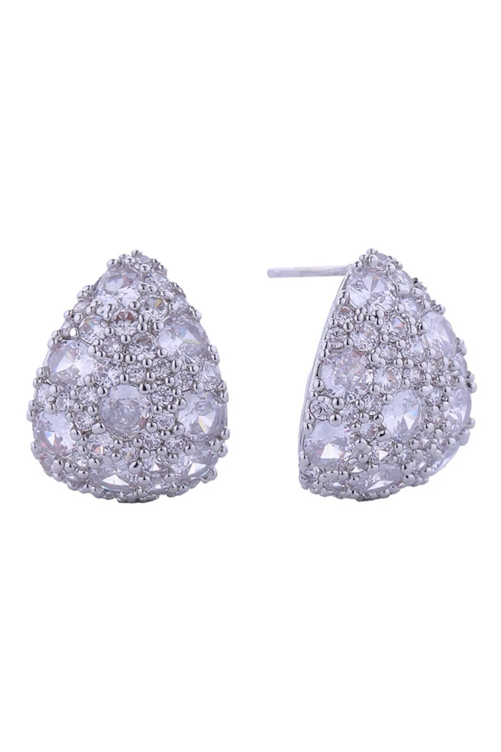 White Gold Elevate your everyday look with these stunning 14K Gold and White Gold dipped mix-and-match post earrings. Crafted from hypoallergenic brass and adorned with sparkling cubic zirconia pavé detailing, these versatile studs offer the perfect blend of elegance and comfort. Each earring measures 1.6cm in diameter, making them ideal for both casual and formal occasions. Made in Korea with meticulous attention to detail, they're lead and nickel compliant, ensuring safe wear for sensitive ears.