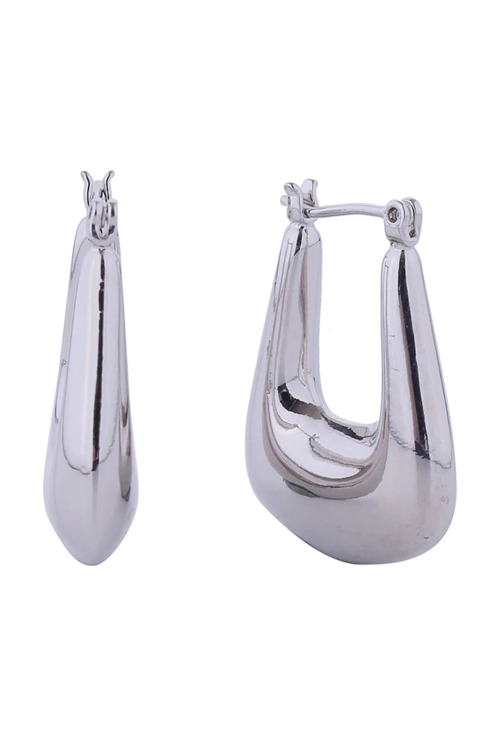 White Gold Elevate your everyday look with these stunning 14K Gold/White Gold Dipped Puffy Square Pincatch Earrings. Crafted from hypoallergenic brass and made in Korea, these earrings combine luxury with comfort. Measuring 2.5cm in diameter, they offer the perfect balance of presence and wearability. Lead and nickel compliant, they're safe for sensitive skin. The puffy square design adds dimension and modern sophistication to any outfit, from casual to formal occasions.