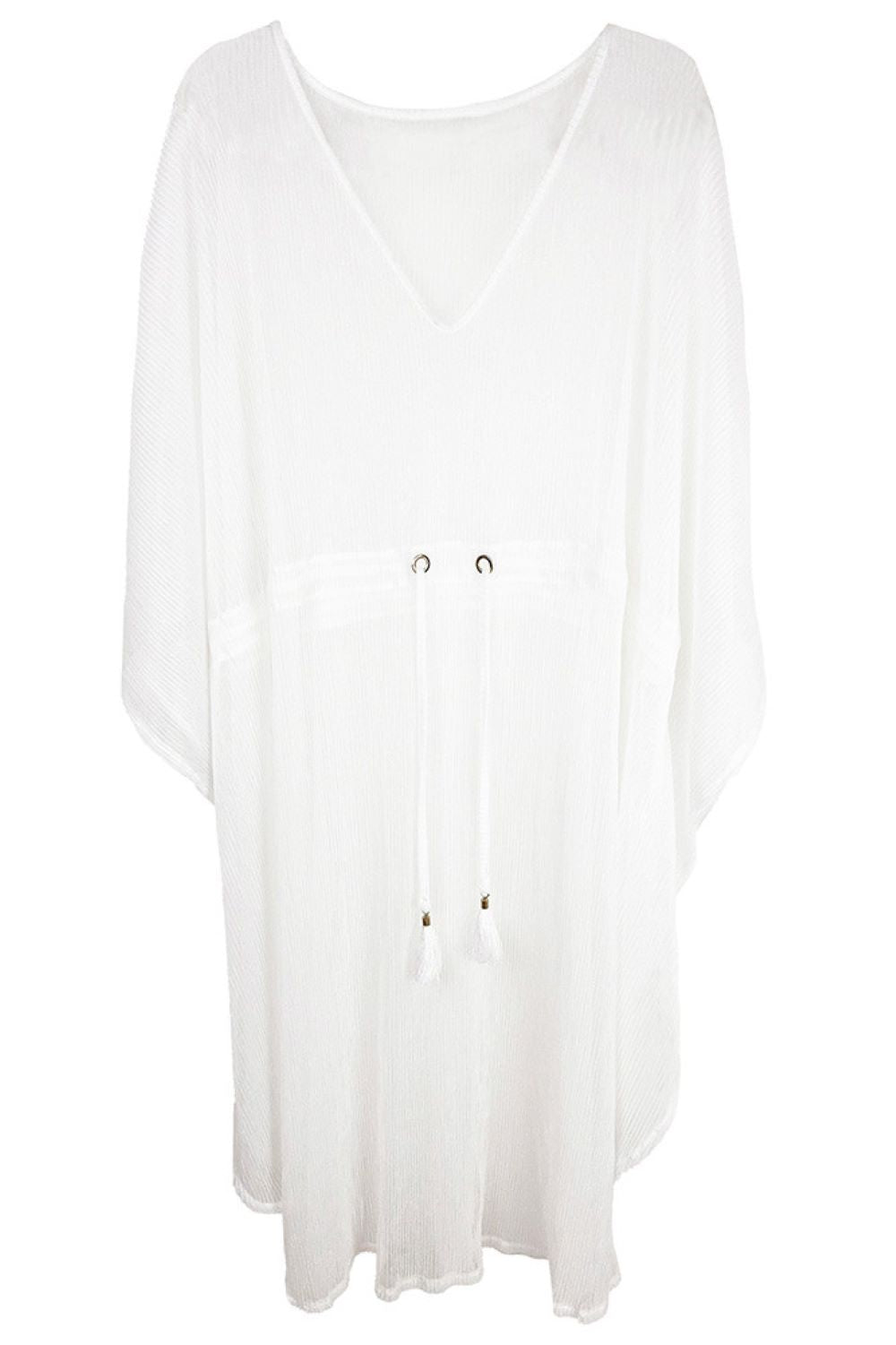 White Elevate your wardrobe with this shimmering Lurex String Poncho, a versatile layering piece that catches the light beautifully. Crafted from 100% polyester, this lightweight poncho measures 42" x 40", offering comfortable coverage for any occasion. The lurex threading adds a touch of glamour and sparkle, making it perfect for casual outings or dressed-up evenings. Easy to throw on over any outfit, this poncho is an effortless way to add dimension and style to your look.
