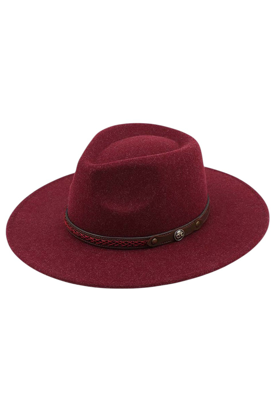 Wine C.C. Vegan Felt Metal Logo Heather Color Hat is a stylish and ethical choice for any fashion-conscious individual. Made from vegan felt material, it features a sleek metal logo and comes in a versatile heather color. Stay on-trend and environmentally conscious with this must-have accessory.