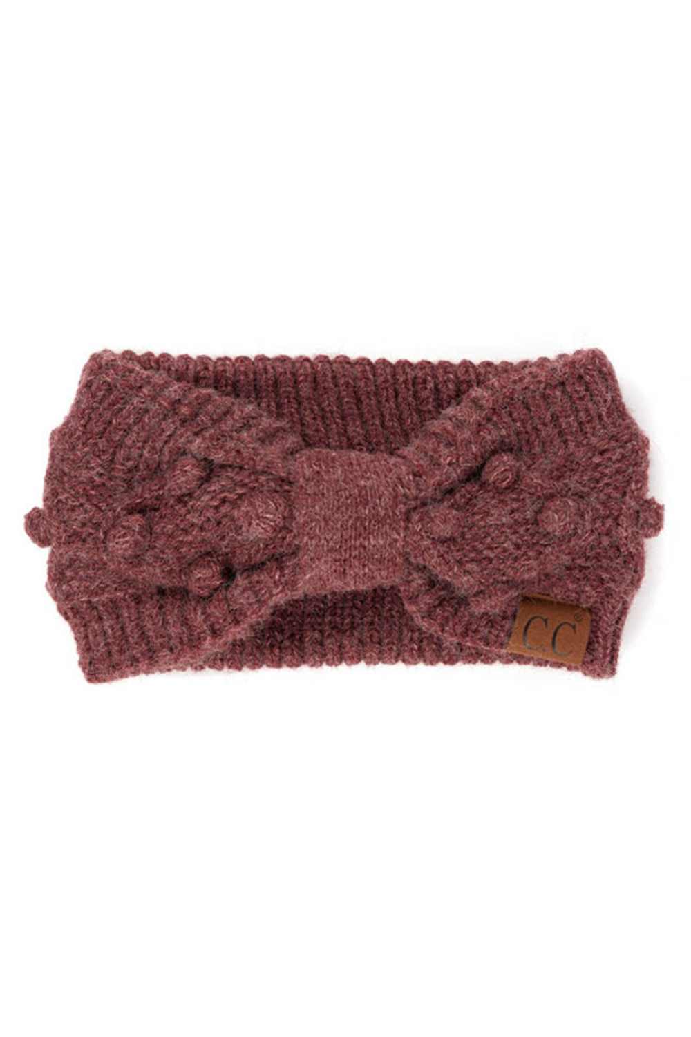 Wine Cozy up with the C.C Bobble Headwrap, the perfect accessory for chilly days and casual style. Crafted from 100% acrylic, this soft and stretchy headwrap features handmade bobbles that add playful texture and charm. One size fits most, making it an easy grab-and-go essential. Whether you're running errands or bundling up outdoors, this versatile wrap keeps you warm while adding a touch of personality to any outfit. Made in China with quality craftsmanship you can trust.