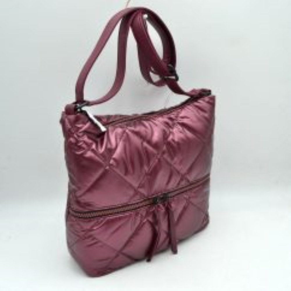 Wine Stay organized in style with this quilted crossbody shoulder bag designed for everyday convenience. Featuring a spacious main compartment and a practical front zip pocket, it offers ample room for carrying daily essentials while keeping frequently used items within easy reach. The adjustable shoulder strap provides comfortable wear throughout the day, making it suitable for work, travel, shopping, or casual outings.
