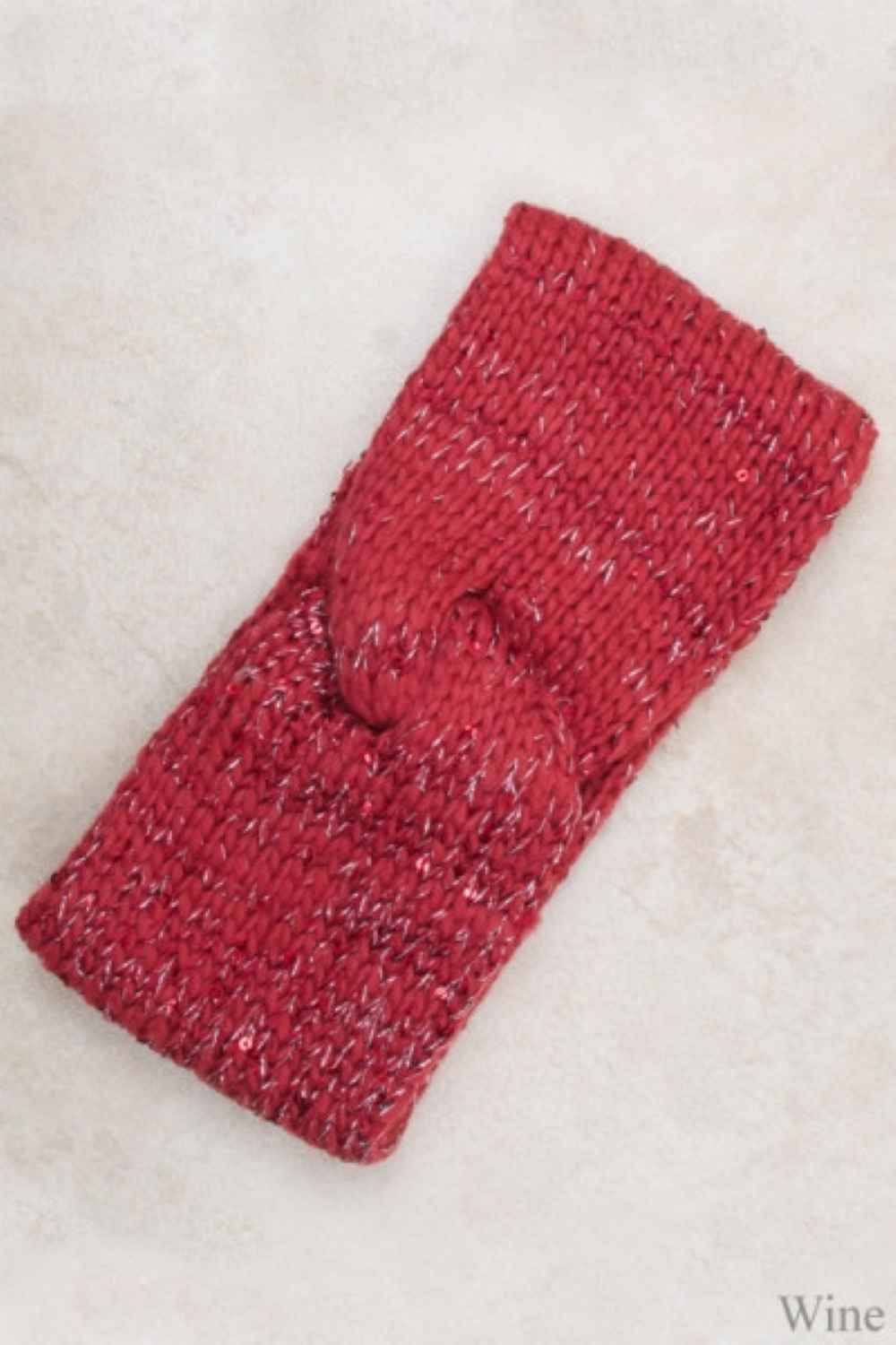 Wine Elevate your winter style with this charming two-color knit paired with a sparkling spangle headband. The soft, cozy knit features a classic color-block design, while the embellished headband adds a touch of glamour and personality. Perfect for staying warm without sacrificing style, this coordinated set brings effortless sophistication to any cold-weather look. Whether you're heading out for a casual day or a special occasion, this combination delivers comfort and eye-catching appeal.