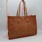 Midnight Perforated Lattice Tote – Elegant Laser-Cut Shoulder Bag - Tote Bag