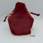 Plush Faux Fur Bucket Handbag with Drawstring and Removable Strap - Bucket Bag