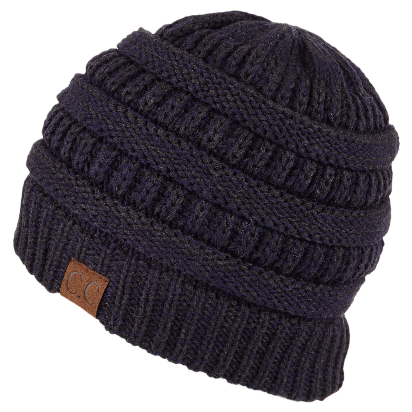 C.C Two Tone Color Knit Hat