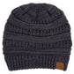 C.C Two Tone Color Knit Hat