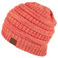 C.C Two Tone Color Knit Hat