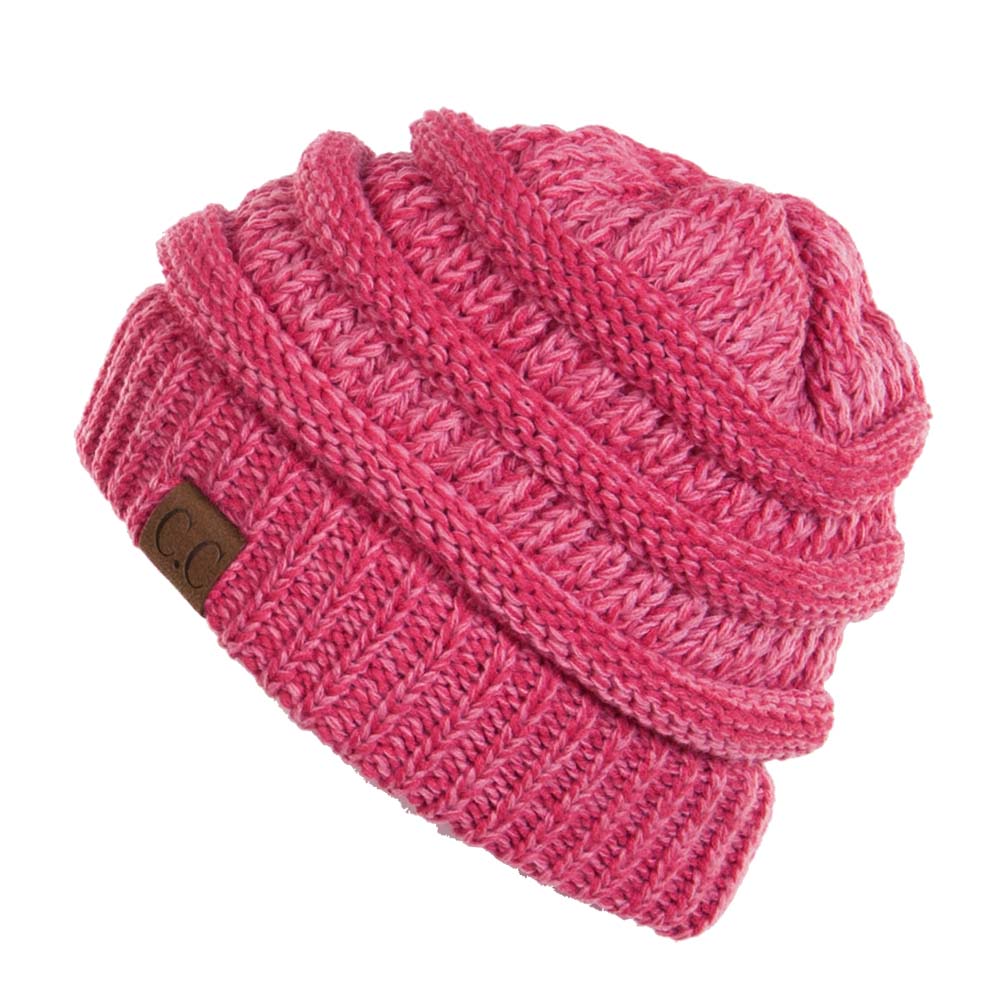 C.C Two Tone Color Knit Hat