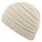 C.C Solid Knit Kids Beanie - Beige - Kid’S Beanies