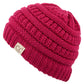 C.C Solid Knit Kids Beanie - Hot Pink - Kid’S Beanies