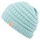 C.C Solid Knit Kids Beanie - Mint - Kid’S Beanies
