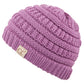 C.C Solid Knit Kids Beanie - New Lavender - Kid’S Beanies