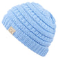 C.C Solid Knit Kids Beanie - Pale Blue - Kid’S Beanies