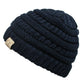 C.C Solid Knit Kids Beanie - Navy - Kid’S Beanies