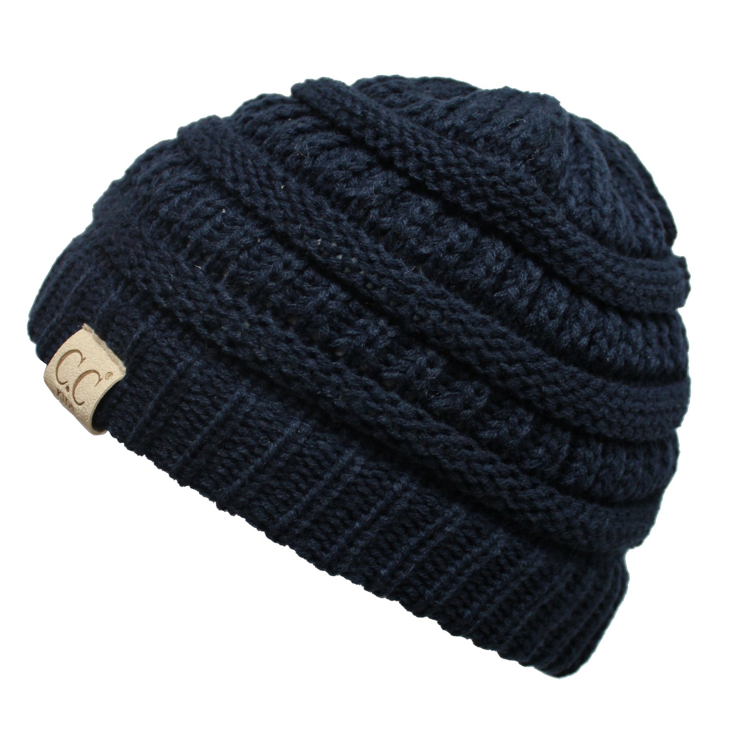 C.C Solid Knit Kids Beanie - Navy - Kid’S Beanies