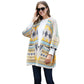 Yellow Tribal Patterned Front Pockets Cardigan, on-trend & fabulous, and a luxe addition to any cold-weather ensemble. A beautiful choice for those who like extra layers without bulkiness. You can throw it on over so many pieces elevating any casual outfit! Perfect Gift for wife, mom, birthday, holiday, etc.