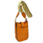 Vegan Leather Crossbody Bag with Adjustable Guitar Straps - Yellow - Crossbody Bags