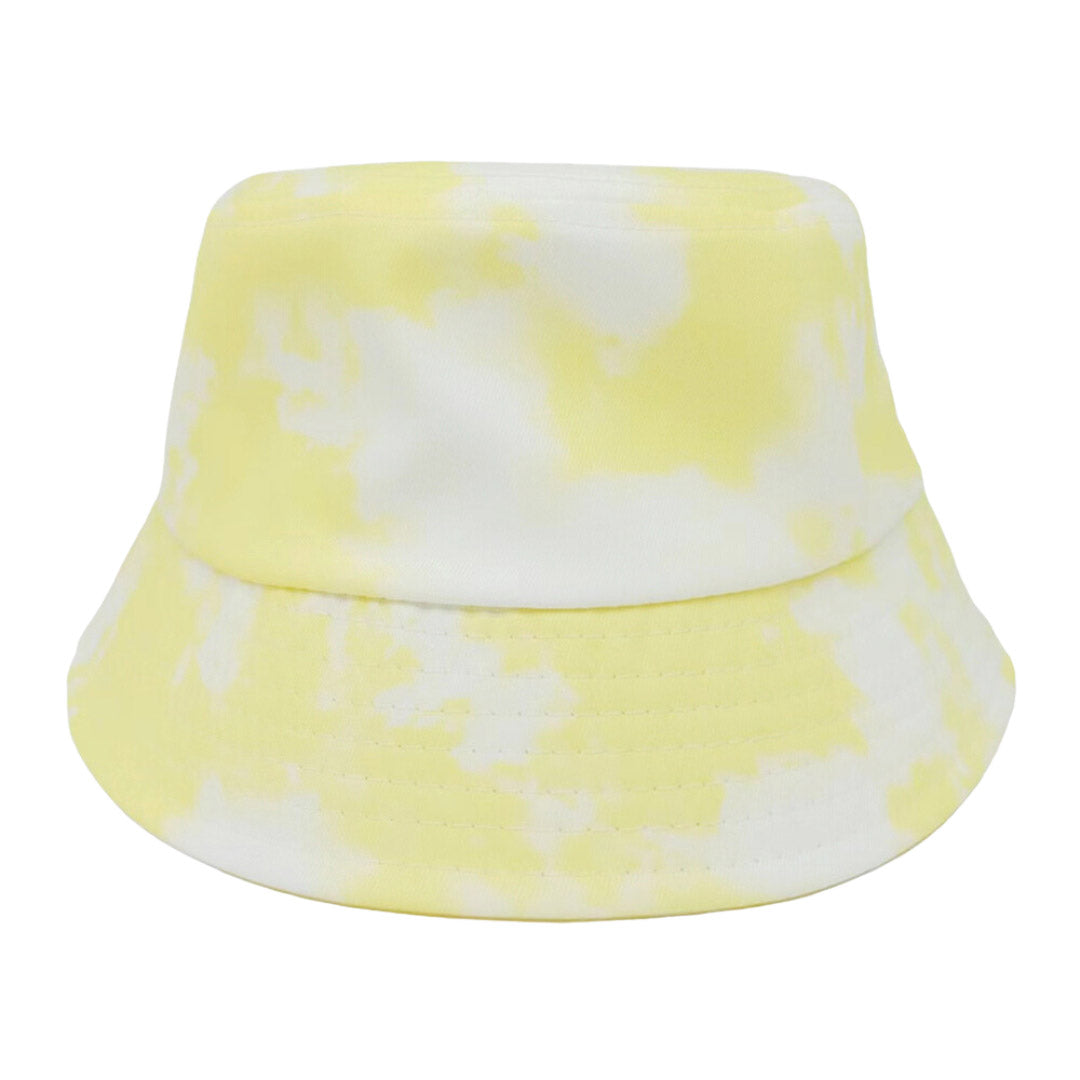 Summer Tie Dye Bucket Hat - Yellow - Bucket Hats