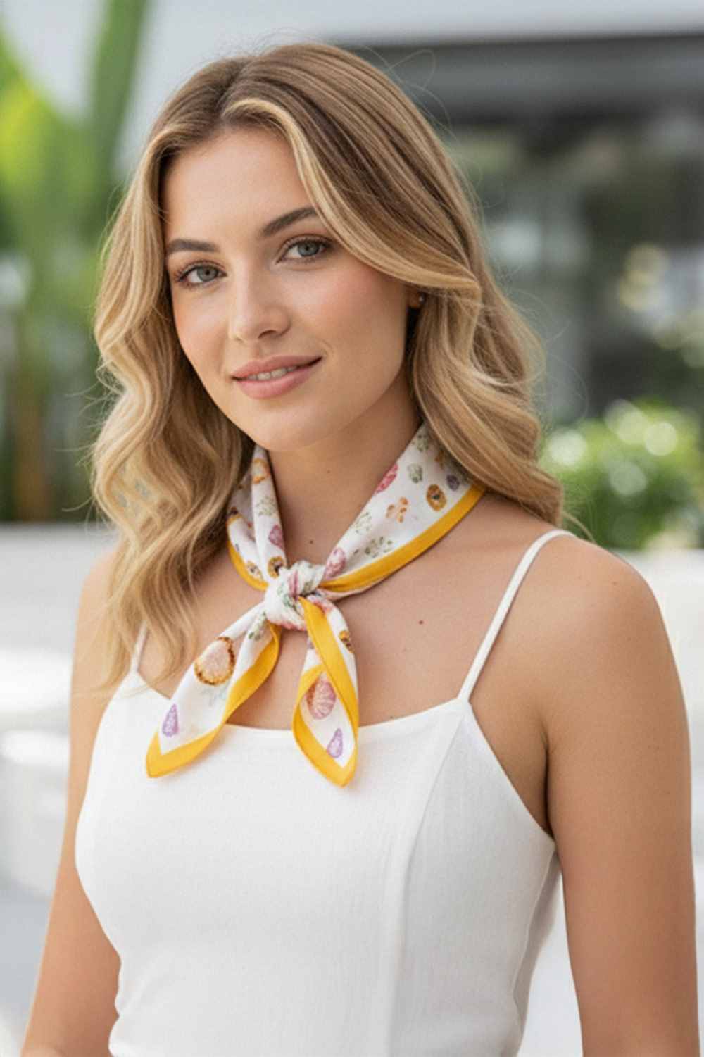 Yellow Embrace coastal charm with this Sea Life Pattern Print Bandana Scarf. Featuring vibrant ocean-inspired designs, this lightweight silky scarf is perfect for any season wear it around your neck, as a headwrap, or tie it to your bag for instant style. The generous 27.5" x 27.5" square cut offers versatile styling options, while the smooth polyester fabric drapes beautifully without bulk. Effortless, breathable, and endlessly wearable.