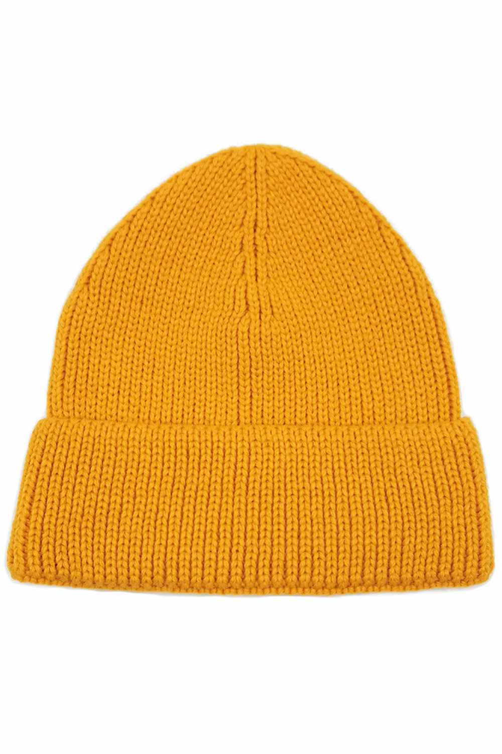 Yellow The Solid Color Ribbed Knit Cuff Beanie features a classic ribbed texture with a fold-over cuff for a clean, timeless look. Crafted from soft, stretchy knit fabric, it provides a comfortable fit and reliable warmth for everyday cold-weather wear.