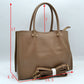 Premium Structured Satchel Bag with Detachable Shoulder Strap and Gold-Tone Hardware - Satchel Bag