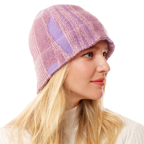 Lavender Abstract Patterned Soft Fabric Bucket Hat. Show your trendy side with this chic animal print hat. Have fun and look Stylish. Great for covering up when you are having a bad hair day, perfect for protecting you from the sun, rain, wind, snow, beach, pool, camping or any outdoor activities.