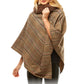 Cozy Warm Plaid Checkered Soft Faux Fur Collar Poncho, ensure your upper body stays perfectly toasty when the temperatures drop, classic, gently nestles around the neck and feels so comfortable to wear. An eye catcher, will become your favorite accessory, coordinates with all your winter outfits.  Ideal Holiday Gift