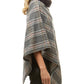 Cozy Warm Plaid Checkered Soft Faux Fur Collar Poncho, ensure your upper body stays perfectly toasty when the temperatures drop, classic, gently nestles around the neck and feels so comfortable to wear. An eye catcher, will become your favorite accessory, coordinates with all your winter outfits.  Ideal Holiday Gift