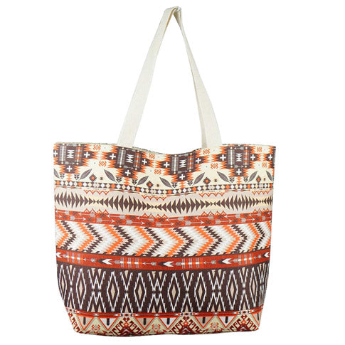 Multi Orange Brown Aztec Beach Bag great if you are out shopping, going to the pool or beach, this brown aztec tote bag is the perfect accessory. Spacious enough for carrying all your essentials. Great for Beach, Vacation, Birthday Gift, Mother's Day Gift, Anniversary Gift, Aztec Shopper Bag, Graduation Gift, The Must Have Accessory!