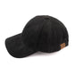 C.C Solid Faux Suede Baseball Cap 100% Polyester