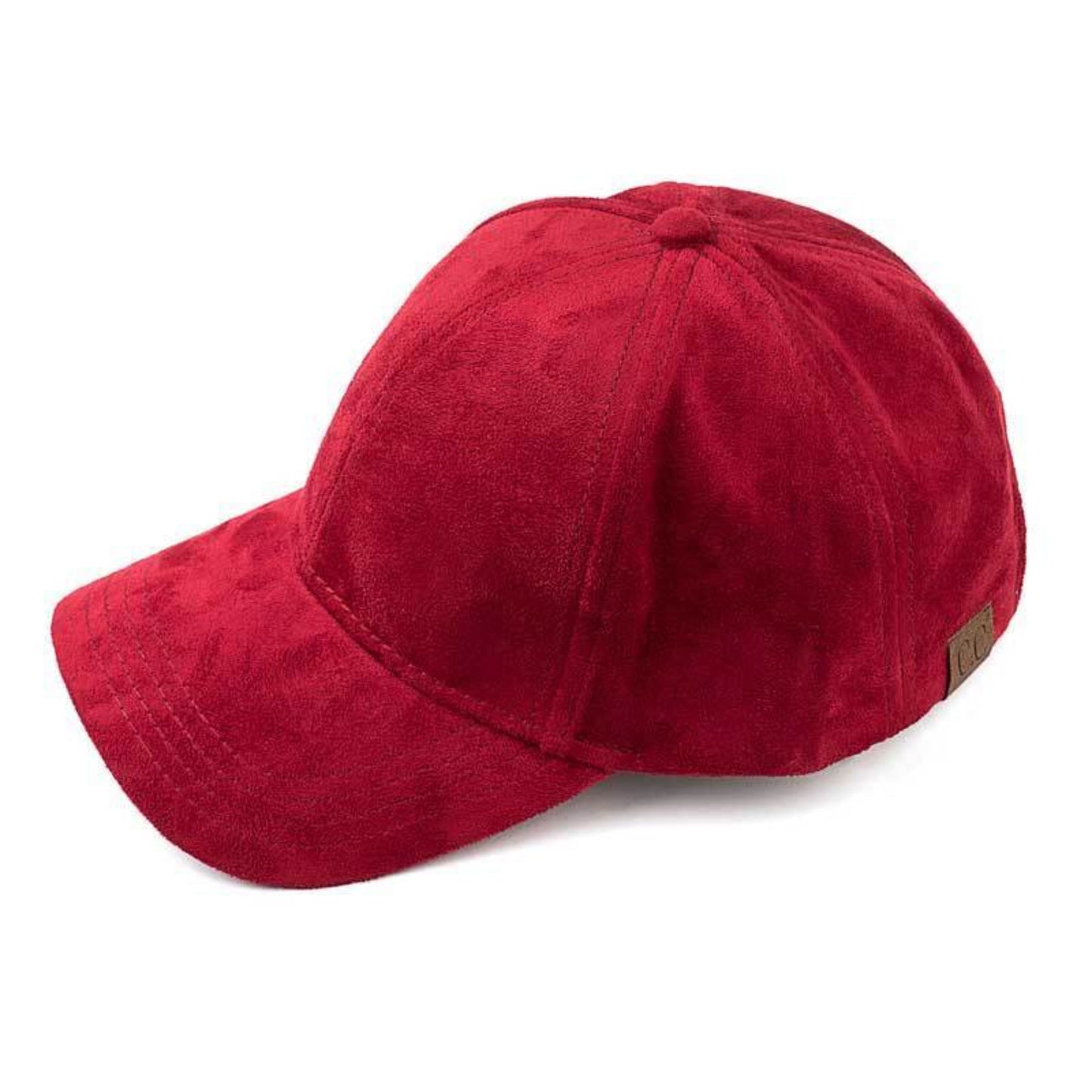 C.C Solid Faux Suede Baseball Cap 100% Polyester
