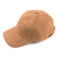 C.C Solid Faux Suede Baseball Cap 100% Polyester
