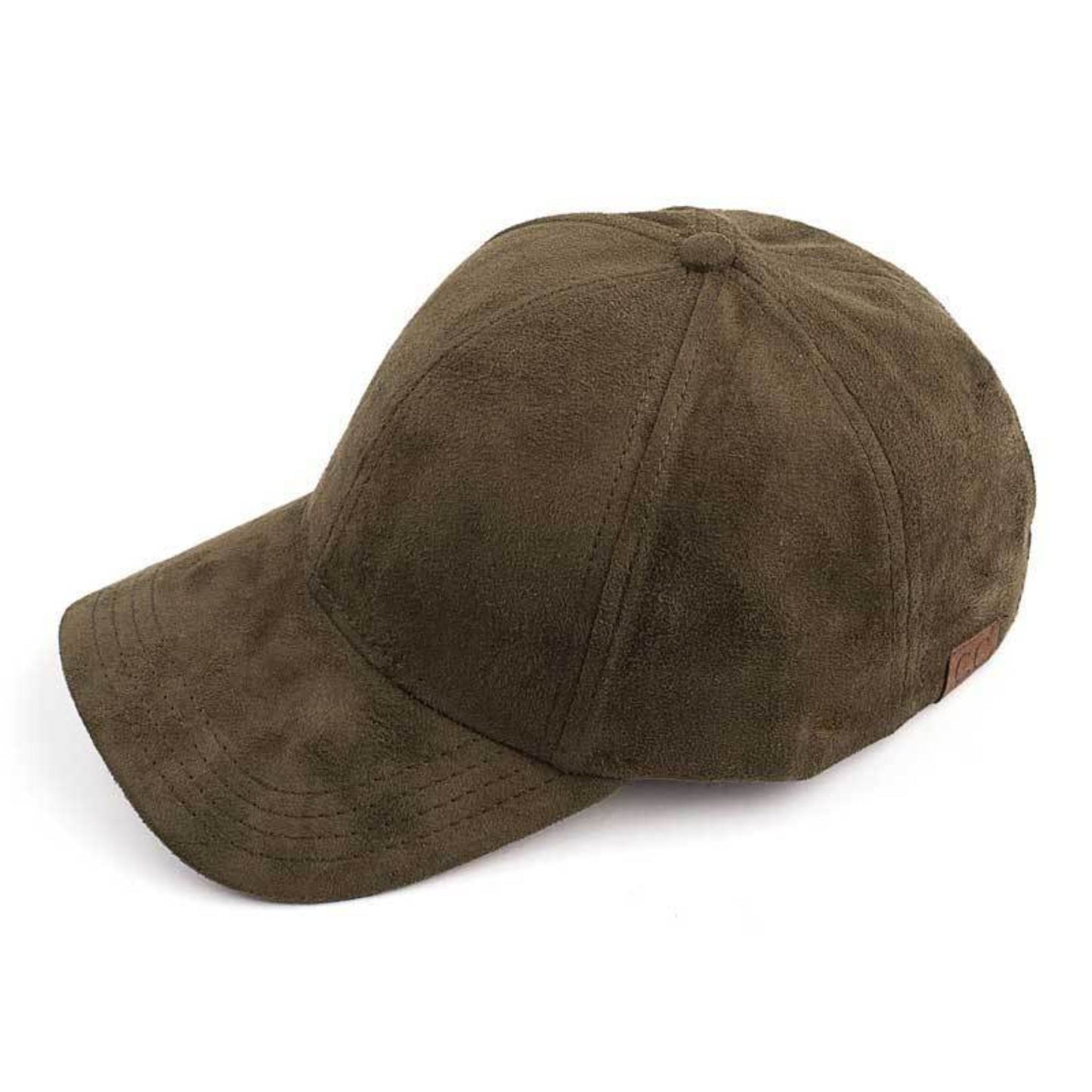C.C Solid Faux Suede Baseball Cap 100% Polyester