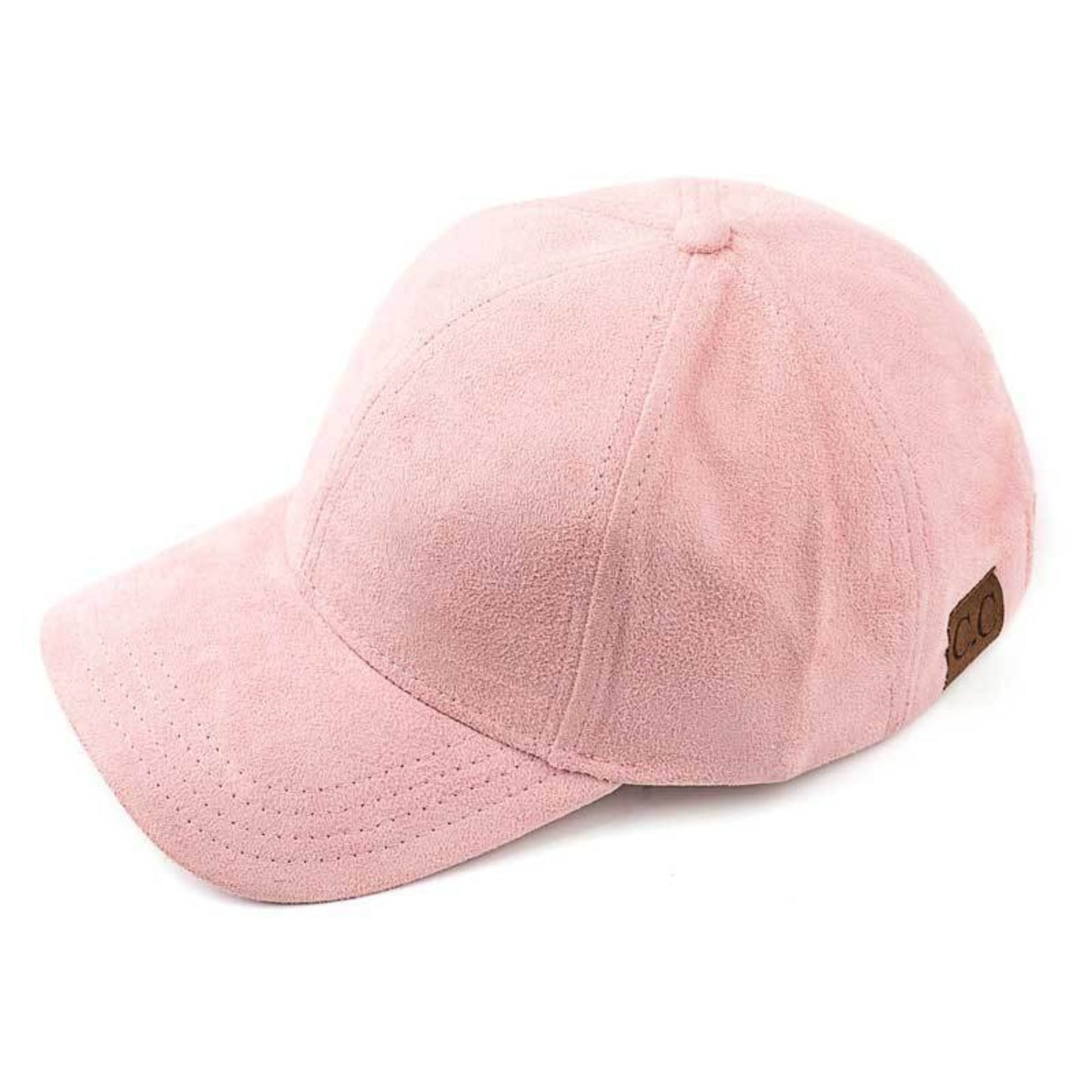C.C Solid Faux Suede Baseball Cap 100% Polyester