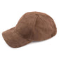 C.C Solid Faux Suede Baseball Cap 100% Polyester