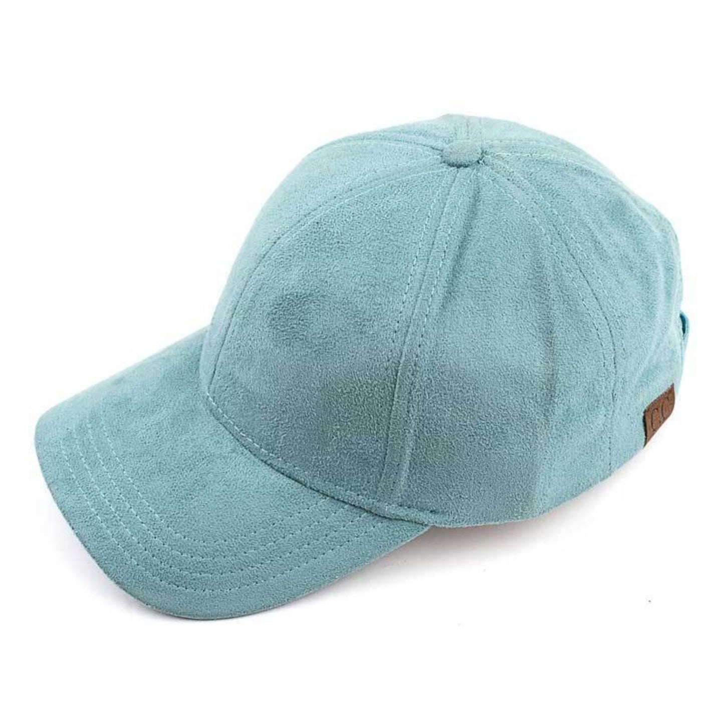 C.C Solid Faux Suede Baseball Cap 100% Polyester