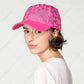 C.C Cotton Lace With Solid Brim Baseball Cap 90% Cotton 10% Polyester
