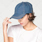 C.C Cotton Denim Baseball Cap 100% Cotton
