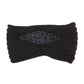 Embellished Beaded Flower Applique Cable Knit Headband Earmuff Ear Warmer can be worn centered or to the side, will shield your ears from cold winter weather. Earband is soft, comfy & warm, adds a trendy style to your look while protecting you of the cold winds, keeps you toasty. Pink, Black, Ivory, Gray; 100% Acrylic 