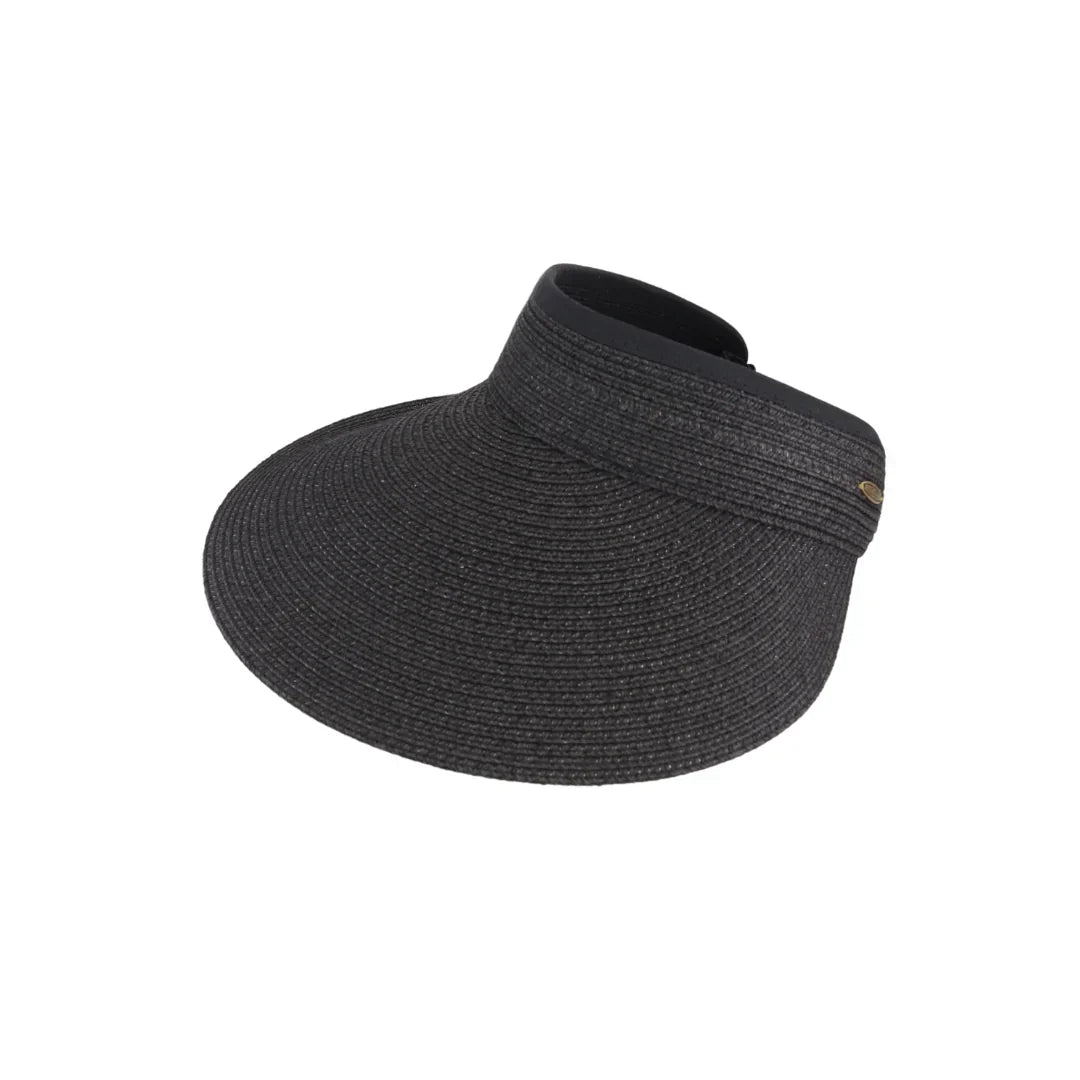 Blended Straw C.C Sun Visor offers expert sun protection with a lightweight, breathable design crafted from blended straw. Its open-top style ensures ventilation while shielding your face from harmful UV rays, making it ideal for outdoor activities. Adjustable fit provides comfort and stability, combining functionality with a classic, natural look. 