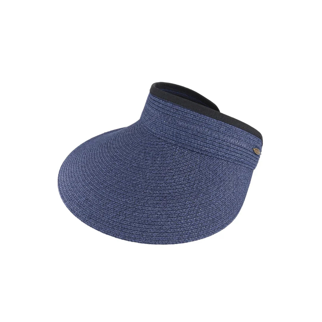 Blended Straw C.C Sun Visor offers expert sun protection with a lightweight, breathable design crafted from blended straw. Its open-top style ensures ventilation while shielding your face from harmful UV rays, making it ideal for outdoor activities. Adjustable fit provides comfort and stability, combining functionality with a classic, natural look. 