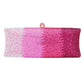 Bling Ombre Rhinestone Evening Clutch Tote Bag - Pink - Evening Bags