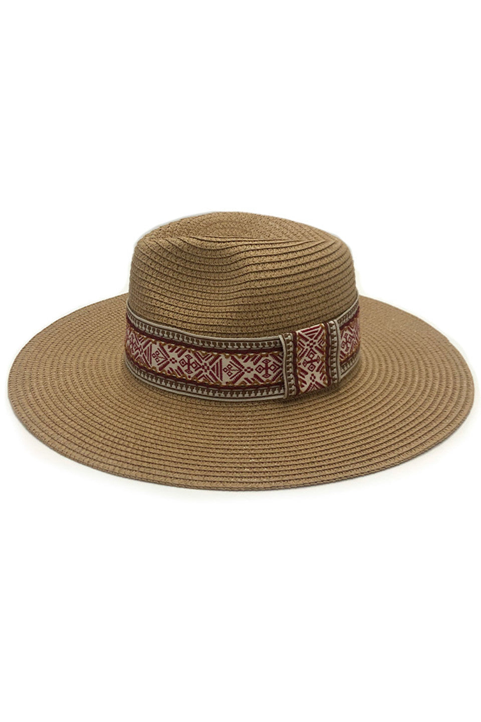 Camel BOHO BAND PANAMA HAT features a distinctive boho band, merging traditional craftsmanship with contemporary styling. The tightly woven natural fibers create a resilient yet breathable structure that provides UPF protection while regulating temperature. The proportional brim offers versatile sun coverage without overwhelming the silhouette. A testament to artisanal expertise, this hat maintains its structural integrity through multiple seasons while the unique band adds character to any warm-weather ens