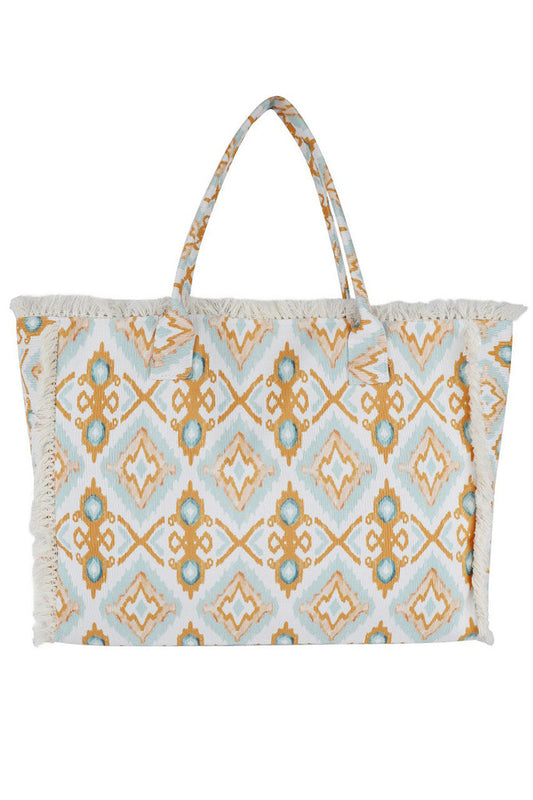 Multi Boho Pattern Fringe Bag combines artisanal craftsmanship with functional design, featuring detailed bohemian motifs and distinctive fringe accents. Its roomy interior accommodates daily essentials effortlessly, while durable materials ensure longevity. Designed for versatility, the adjustable strap offers customizable comfort, making this bag a refined choice for those seeking both style and practicality in their accessory collection. 