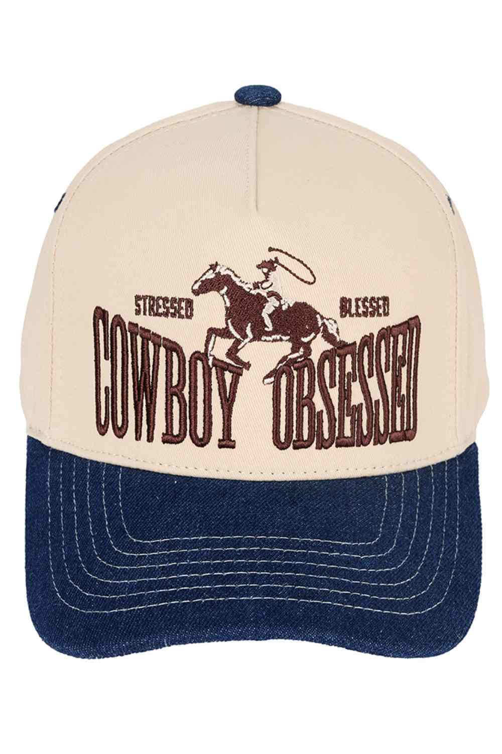 Dark Denim C.C Cowboy Obsessed Embroidered Cotton Trucker Cap combines classic style with durable comfort. Crafted from breathable cotton, this trucker cap features detailed embroidery that highlights a cowboy-inspired design, perfect for enthusiasts seeking both function and flair. Its adjustable snapback ensures a secure fit, making it ideal for outdoor activities or casual wear. This cap offers a timeless accessory that blends rugged charm with everyday practicality.