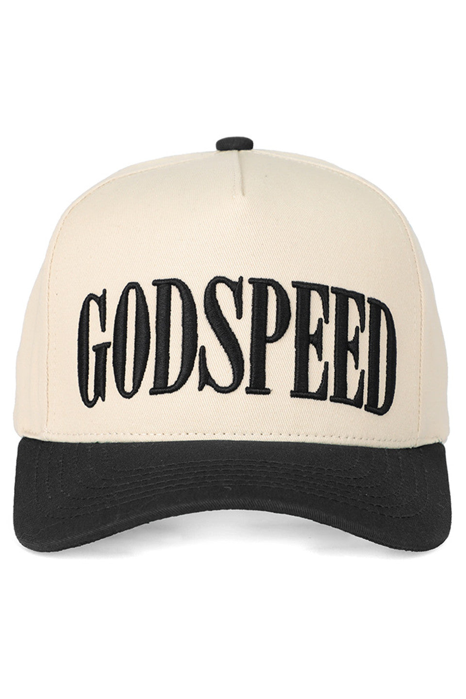 Black C.C GODSPEED Letter Embroidery Trucker Cap combines classic trucker style with refined embroidered detailing. Featuring breathable mesh panels and an adjustable snapback closure, it ensures a comfortable fit for all-day wear. The bold "GODSPEED" lettering adds a distinctive touch, making this cap a versatile accessory for casual and outdoor looks. Durable and lightweight, it’s designed to keep you cool while elevating your style with expert craftsmanship.